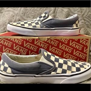 periwinkle checkered vans